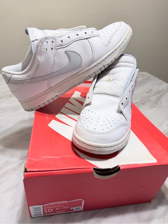 Nike Other - Nike White Leather Low-Top Sneakers